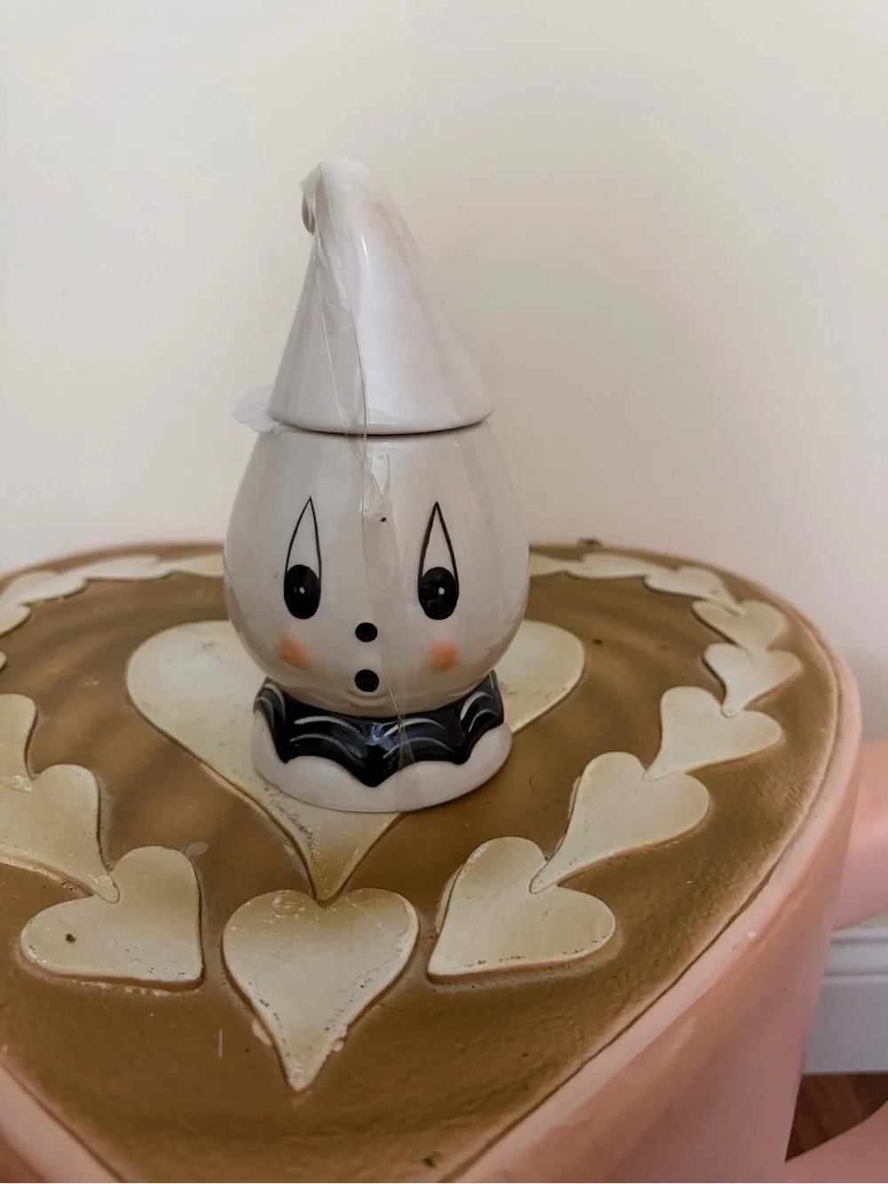 Johanna Parker Halloween Ghost Lidded Canister Jar